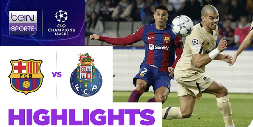 Barcelona 2-1 FC Porto | UCL 23/24 Match Highlights